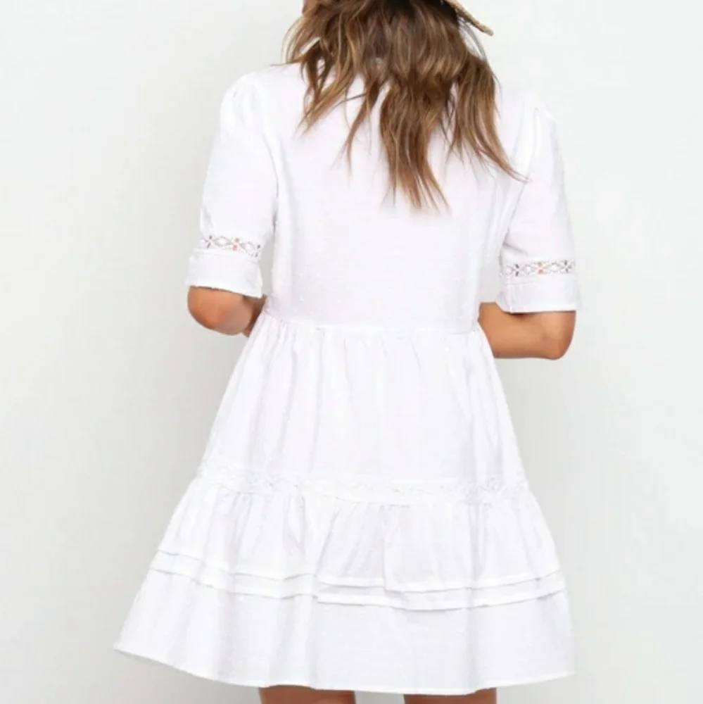 NWT Petal + Pup Hamidi Dress White SZ EURO 10/US 6 - Picture 3 of 9